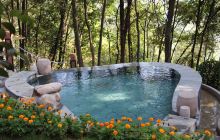 张家界万福温泉冷泉冰泉水世界