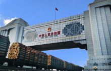 满洲里国门景区